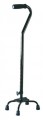 Small Base Quad Cane - Black, Bronze or Chrome
